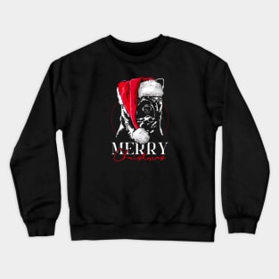 Funny Santa Akita Merry Christmas dog mom Crewneck Sweatshirt